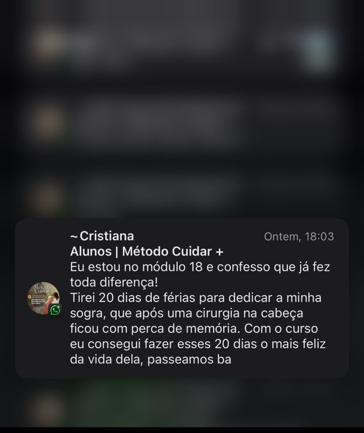 Depoimento de Cristiana