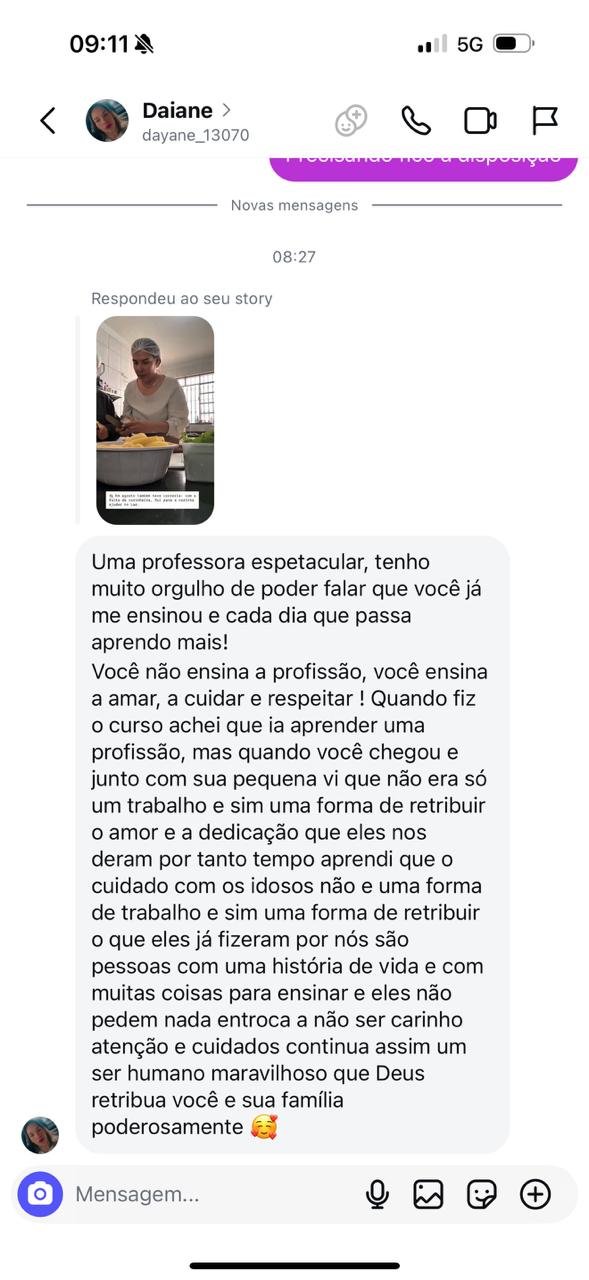 Depoimento de Daiane